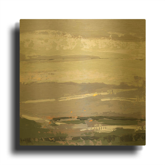 'Soft Day II' By Grainne Dowling Gold Metal Wall Art