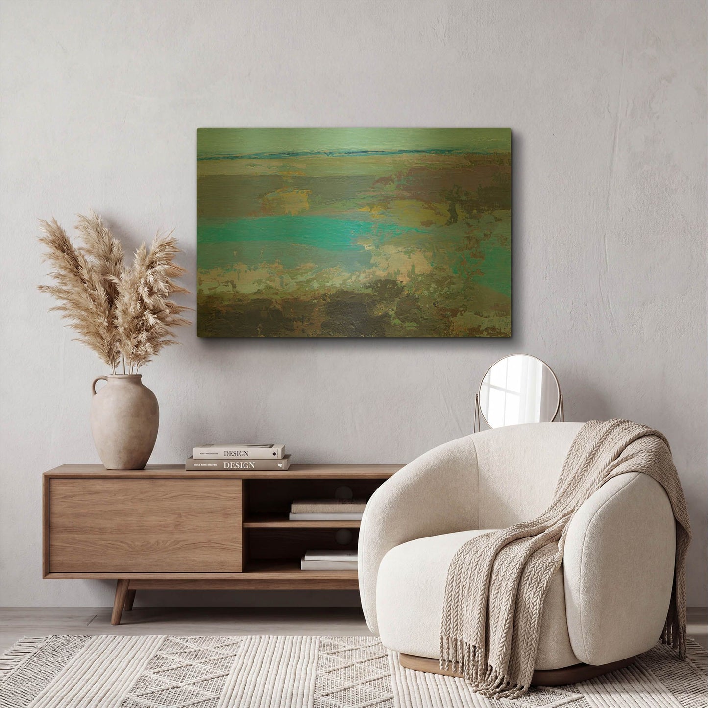 'Killala Bay IV' By Grainne Dowling Gold Metal Wall Art