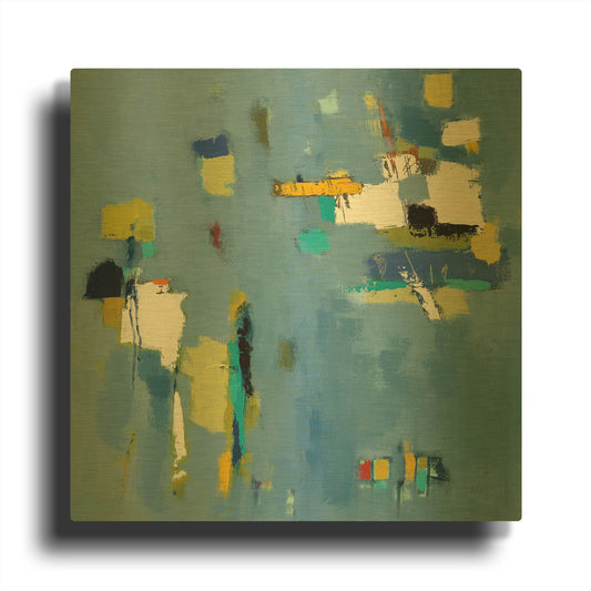 'Ice Breaker' By Phyllis Adams Gold Metal Wall Art