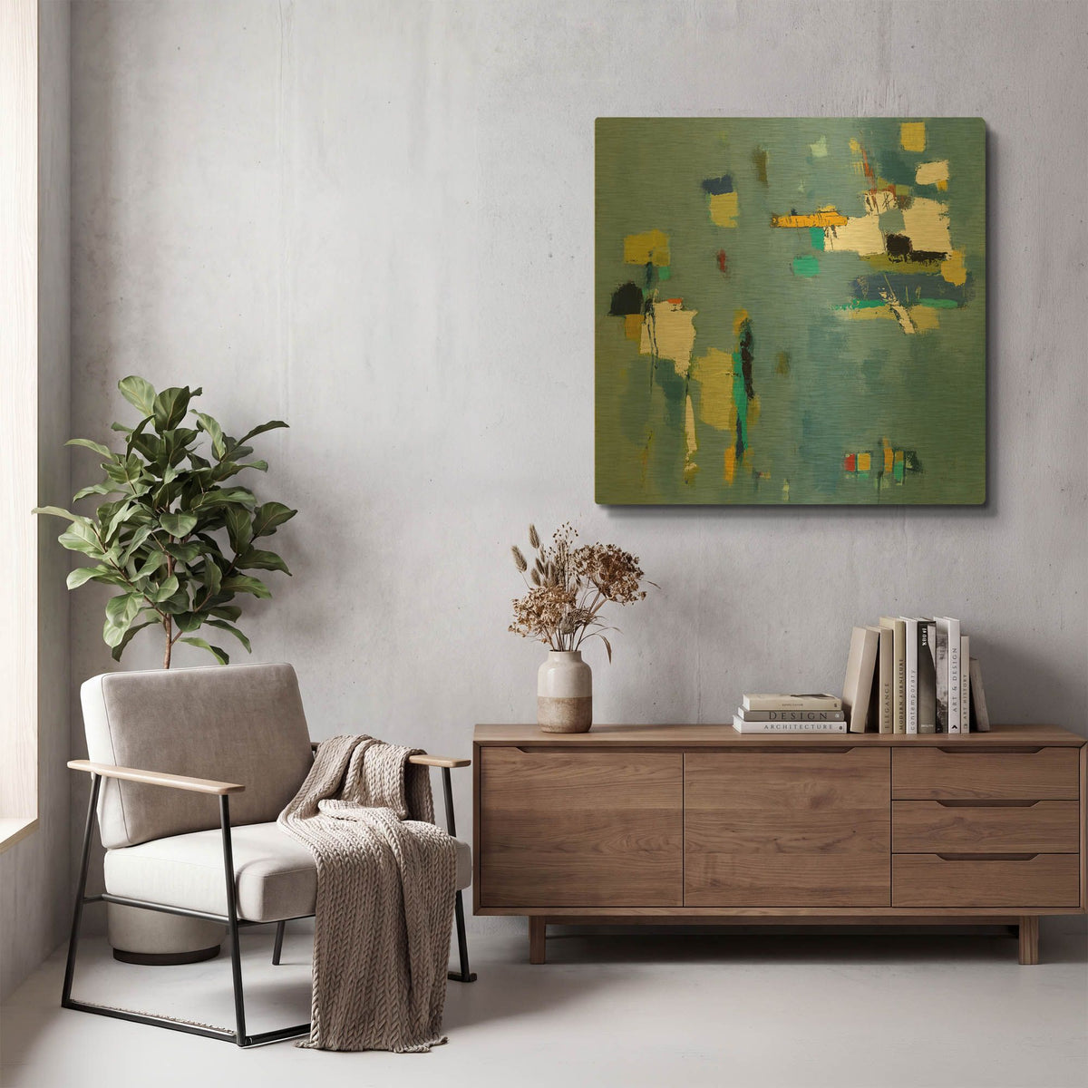 'Ice Breaker' By Phyllis Adams Gold Metal Wall Art