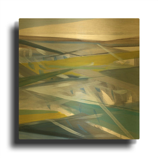 'Reaching Forward' By Jo Maye Gold Metal Wall Art