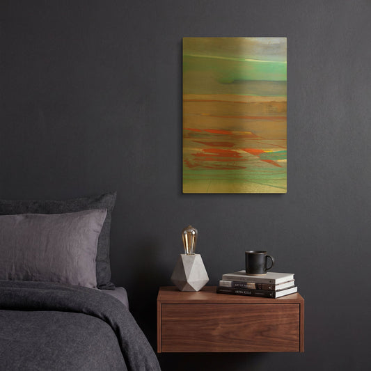 'Layers' By Jo Maye Gold Metal Wall Art