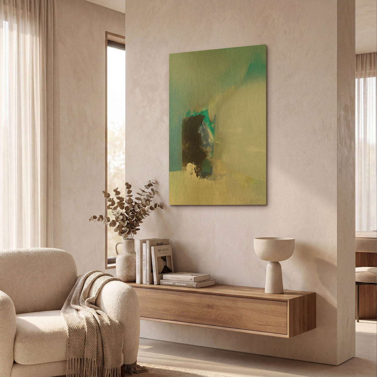 'Opening' By Jo Maye Gold Metal Wall Art
