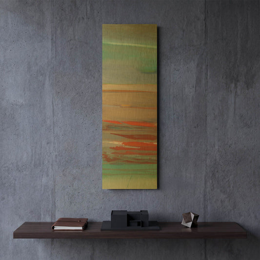 'Layers II' By Jo Maye Gold Metal Wall Art