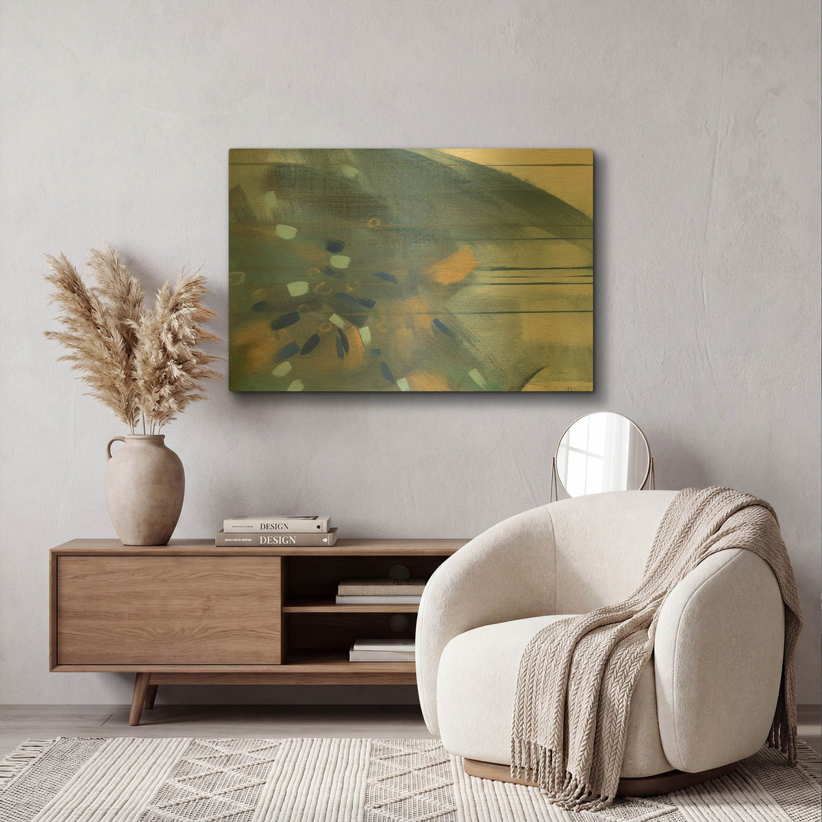 'Regal' By Jo Maye Gold Metal Wall Art