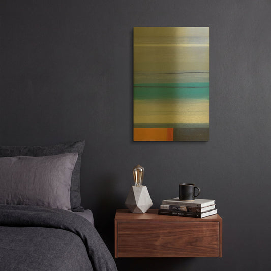 'Sight Lines' By Jo Maye Gold Metal Wall Art