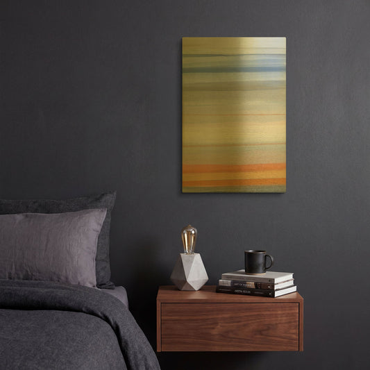 'Horizons' By Jo Maye Gold Metal Wall Art