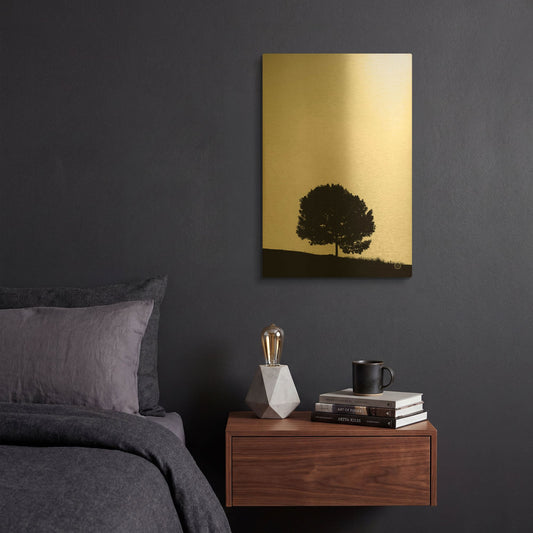 'Lone Tree Hill' By Nathan Larson Gold Metal Wall Art