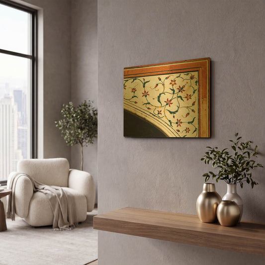 'Mosaic I' By Nathan Larson Gold Metal Wall Art