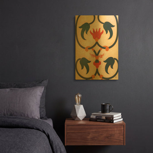'Mosaic II' By Nathan Larson Gold Metal Wall Art