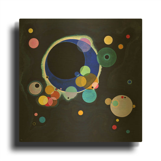 'Several Circles' By Wassily Kandinsky Gold Metal Wall Art