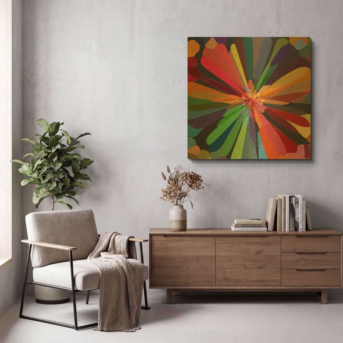 'Flower 12' By Shandra Smith Gold Metal Wall Art