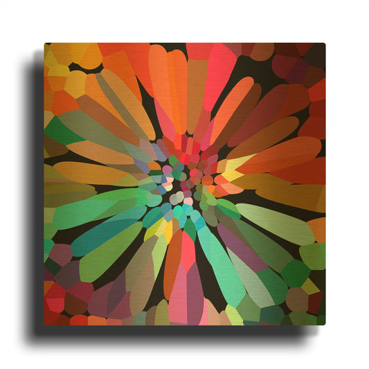 'Flower' By Shandra Smith Gold Metal Wall Art