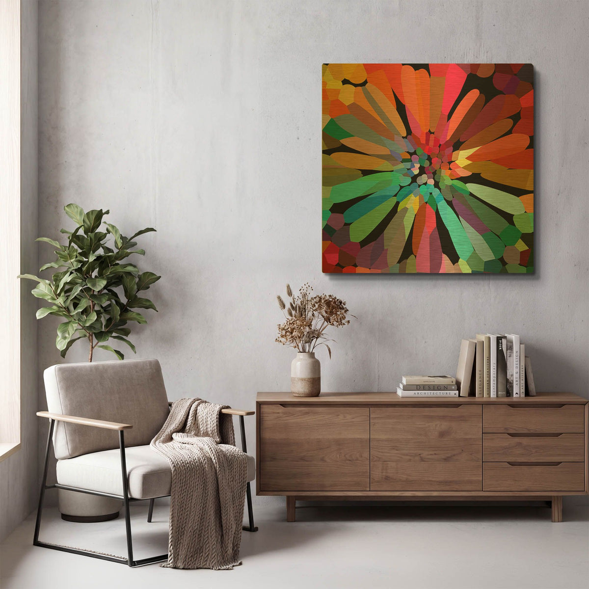 'Flower' By Shandra Smith Gold Metal Wall Art