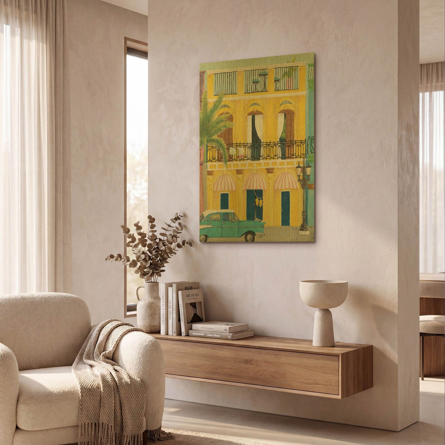 'Havana V' By Elyse DeNeige Gold Metal Wall Art