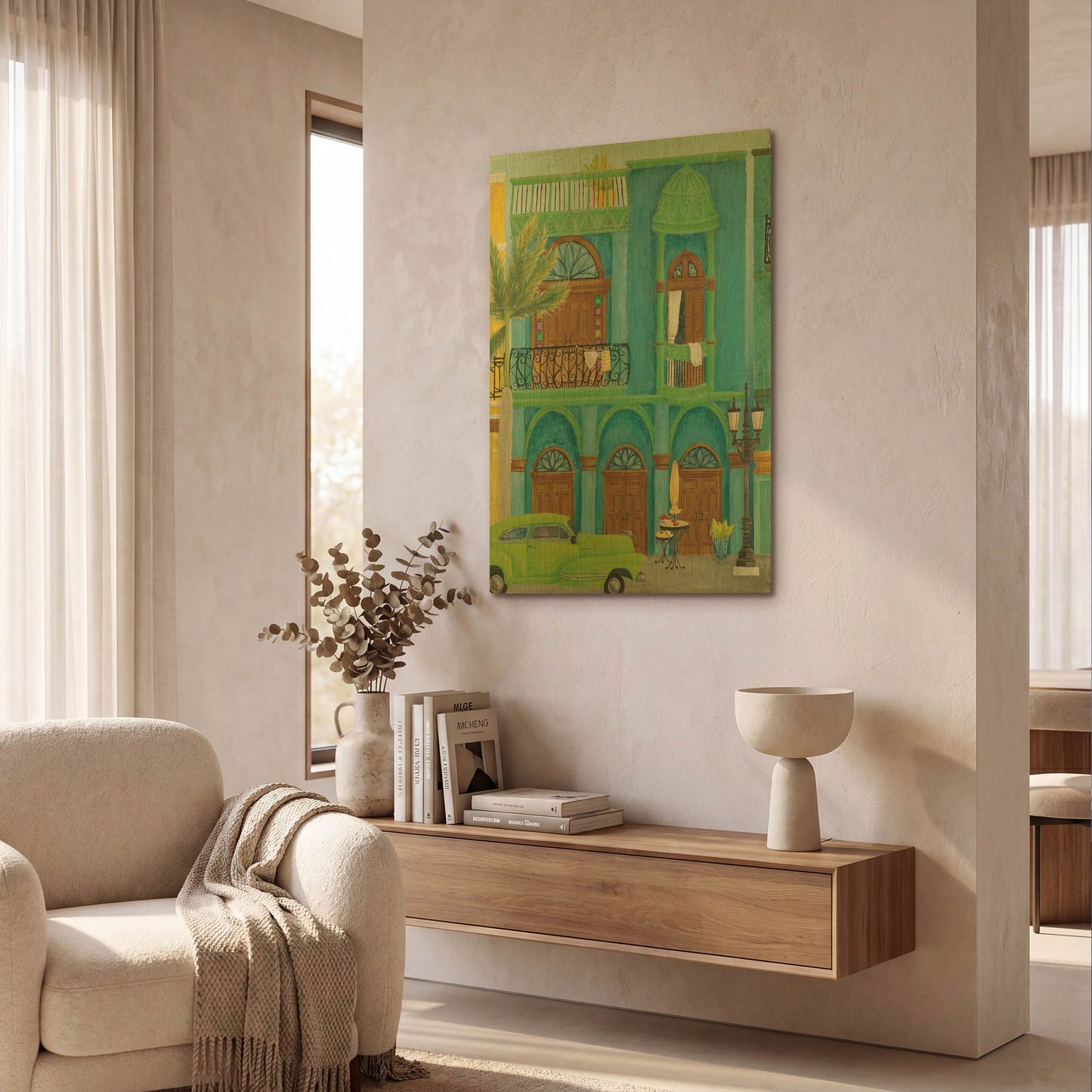 'Havana IV' By Elyse DeNeige Gold Metal Wall Art