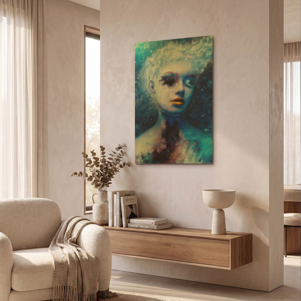 'Alexitimic Winter' By Mario Sanchez Nevado Gold Metal Wall Art