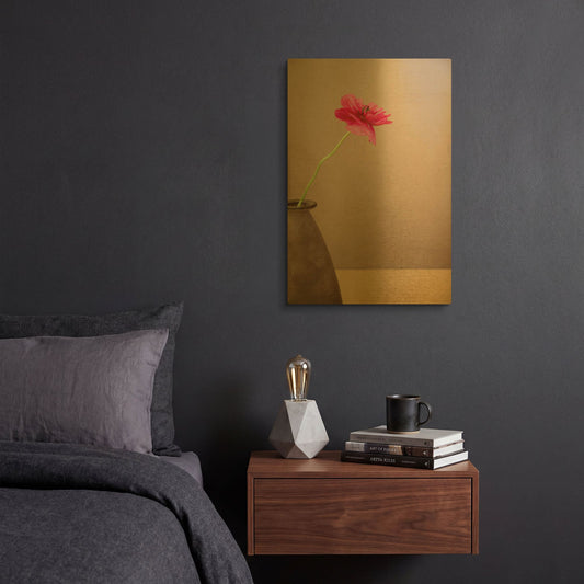 'Simple' By Elena Ray Gold Metal Wall Art