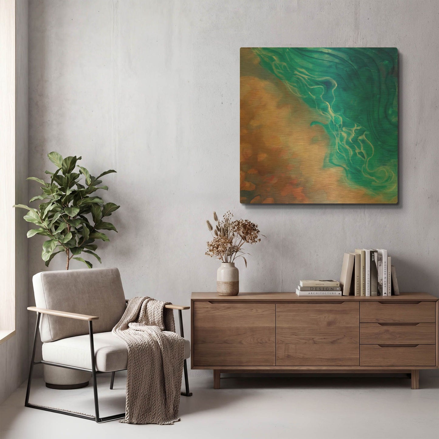 'Beachy Pinks' By Louise Montillio Gold Metal Wall Art