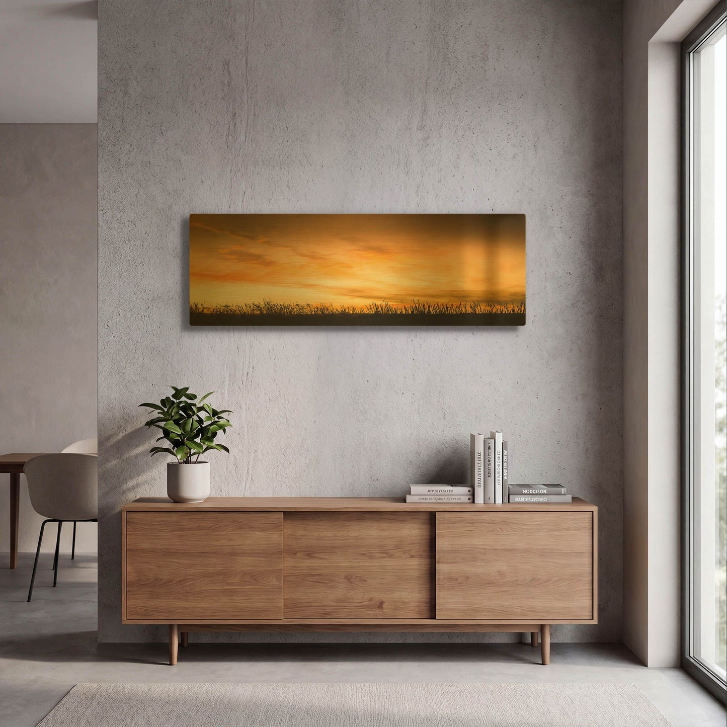 'Pastoral Sunrise' By Don Schwartz Gold Metal Wall Art