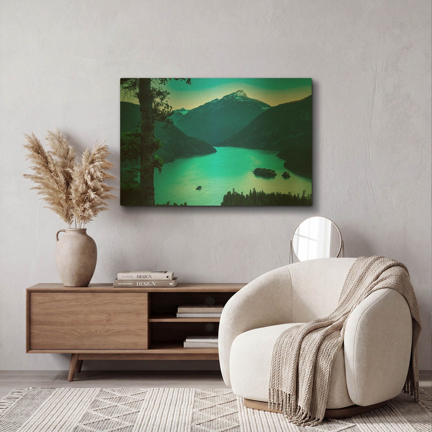 'Diablo Overlook' By Don Schwartz Gold Metal Wall Art