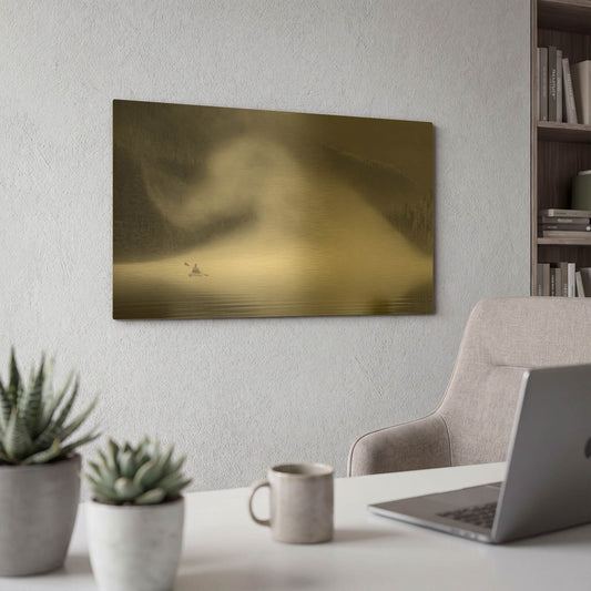 'Into The Swirl Ii' By Don Schwartz Gold Metal Wall Art