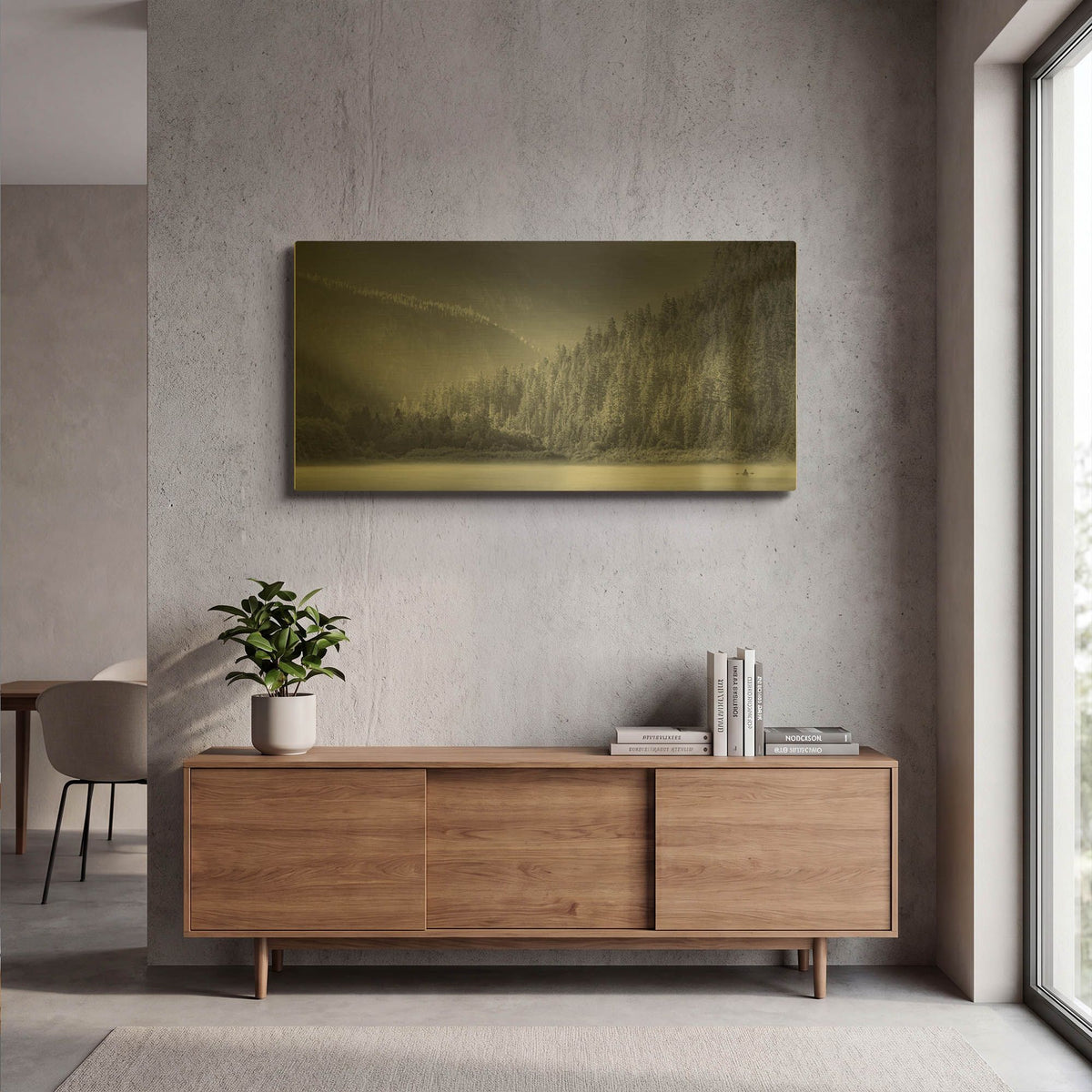 'Serene Paddle Ii' By Don Schwartz Gold Metal Wall Art