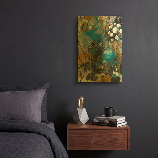 'January Song' By Corina Capri Gold Metal Wall Art