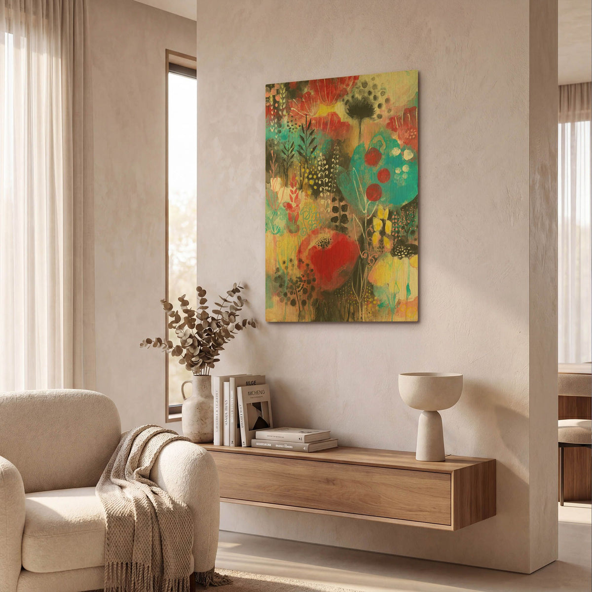 'Alive' By Corina Capri Gold Metal Wall Art