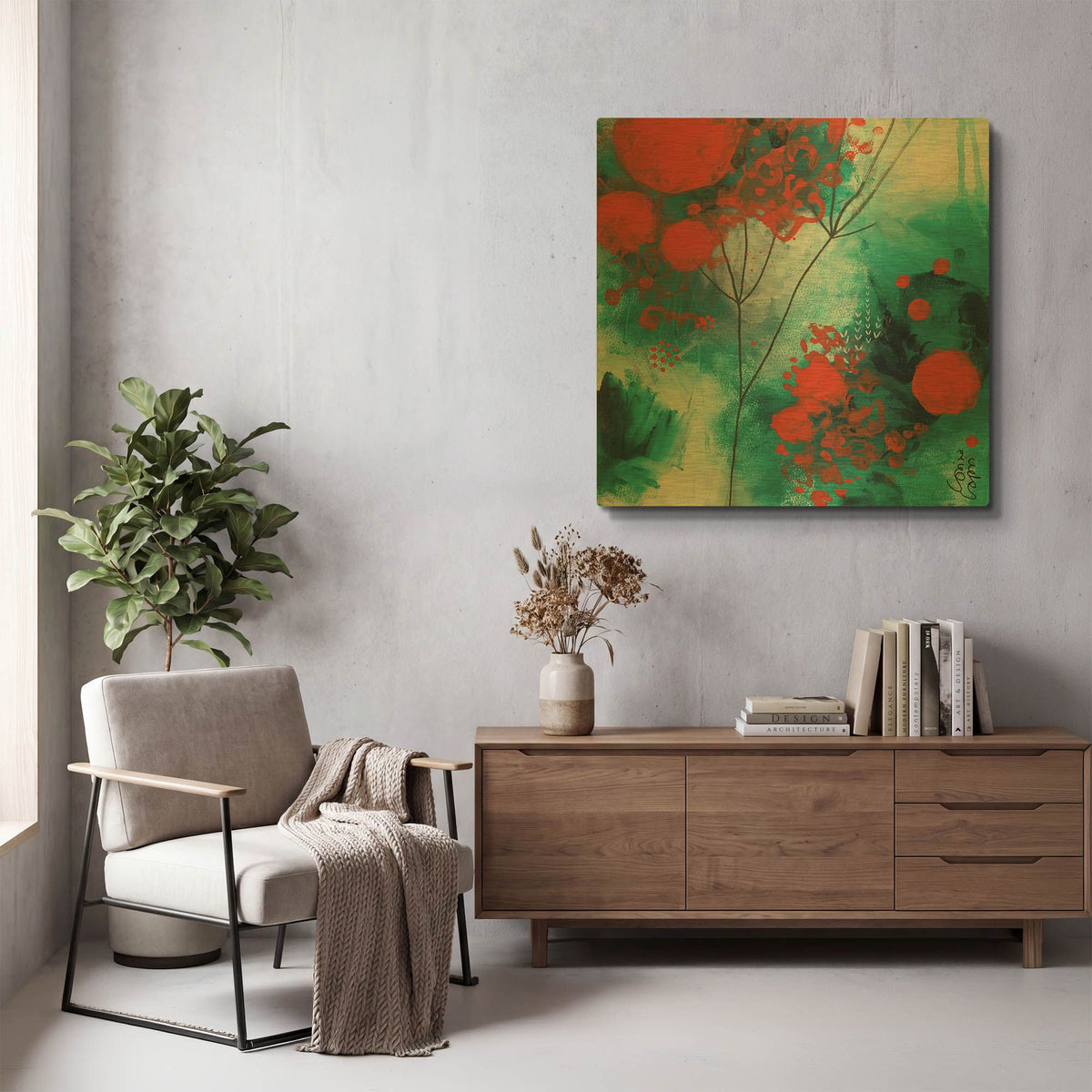 'Winter Solstice' By Corina Capri Gold Metal Wall Art