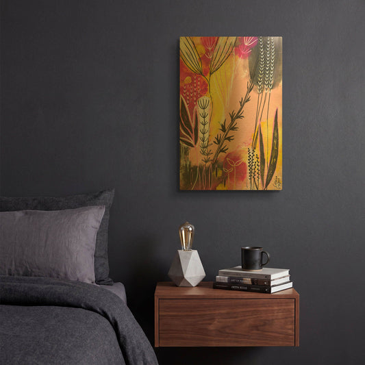 'Spring in Pink' By Corina Capri Gold Metal Wall Art