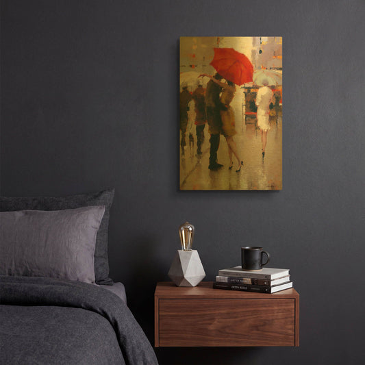 'Sweet Surprise' By Lorraine Christie Gold Metal Wall Art