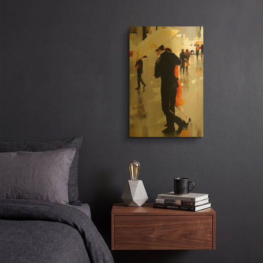 'Shelter of the Soul' By Lorraine Christie Gold Metal Wall Art