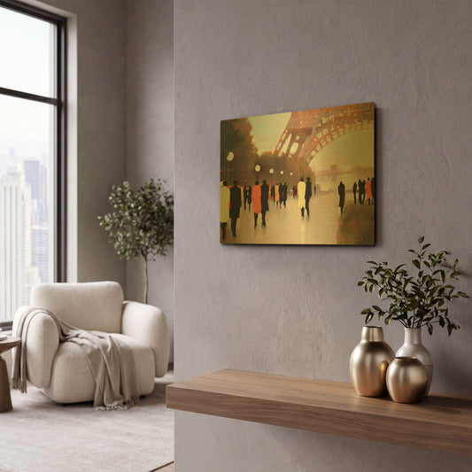 'Paris Remembered' By Lorraine Christie Gold Metal Wall Art