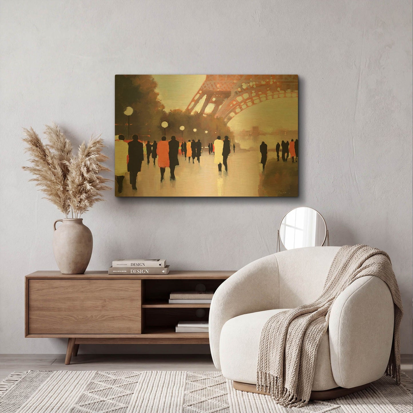 'Paris Remembered' By Lorraine Christie Gold Metal Wall Art