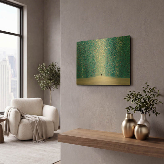 'Romantica' By Ekaterina Ermilkina Gold Metal Wall Art