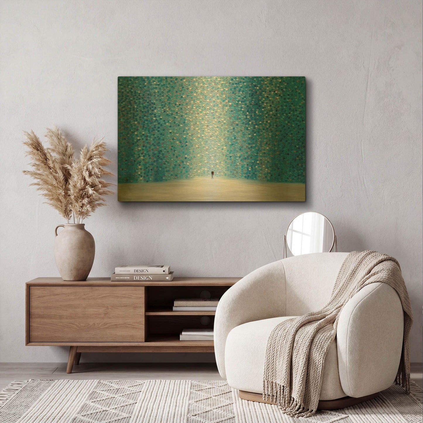 'Romantica' By Ekaterina Ermilkina Gold Metal Wall Art