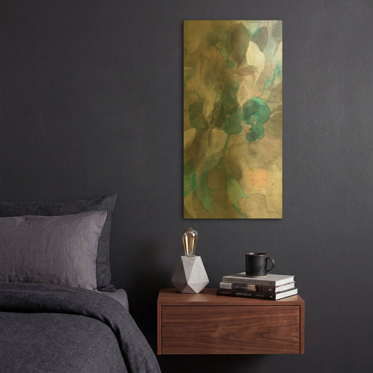 'Abstract Nature III' By Danhui Nai Gold Metal Wall Art