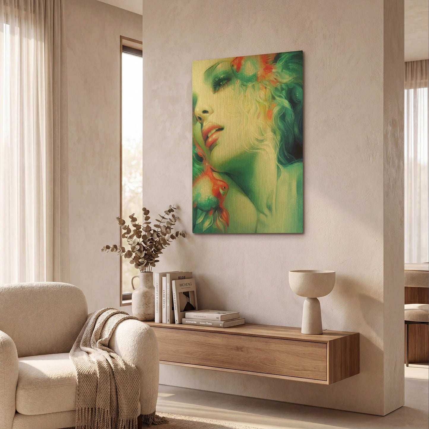 'Scale' By Anna Dittman Gold Metal Wall Art