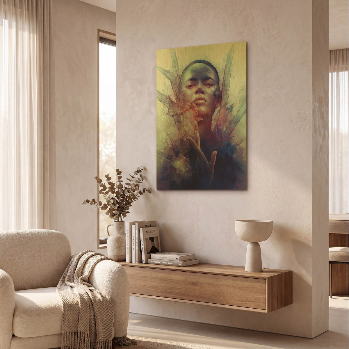 'Prey' By Anna Dittman Gold Metal Wall Art