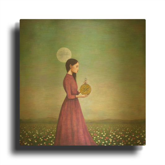 'Counting on the Cosmos' By Duy Huynh Gold Metal Wall Art
