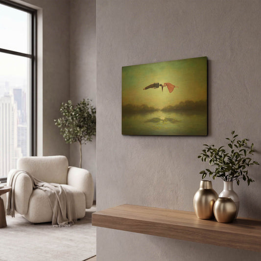 'Dreamers Meeting Place' By Duy Huynh Gold Metal Wall Art