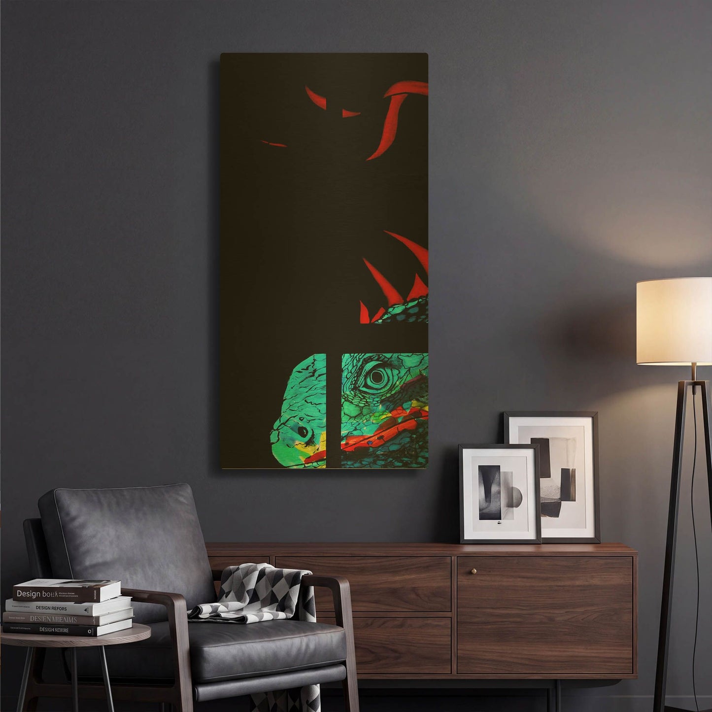 'Yum!' By Rita Shimelfarb Gold Metal Wall Art