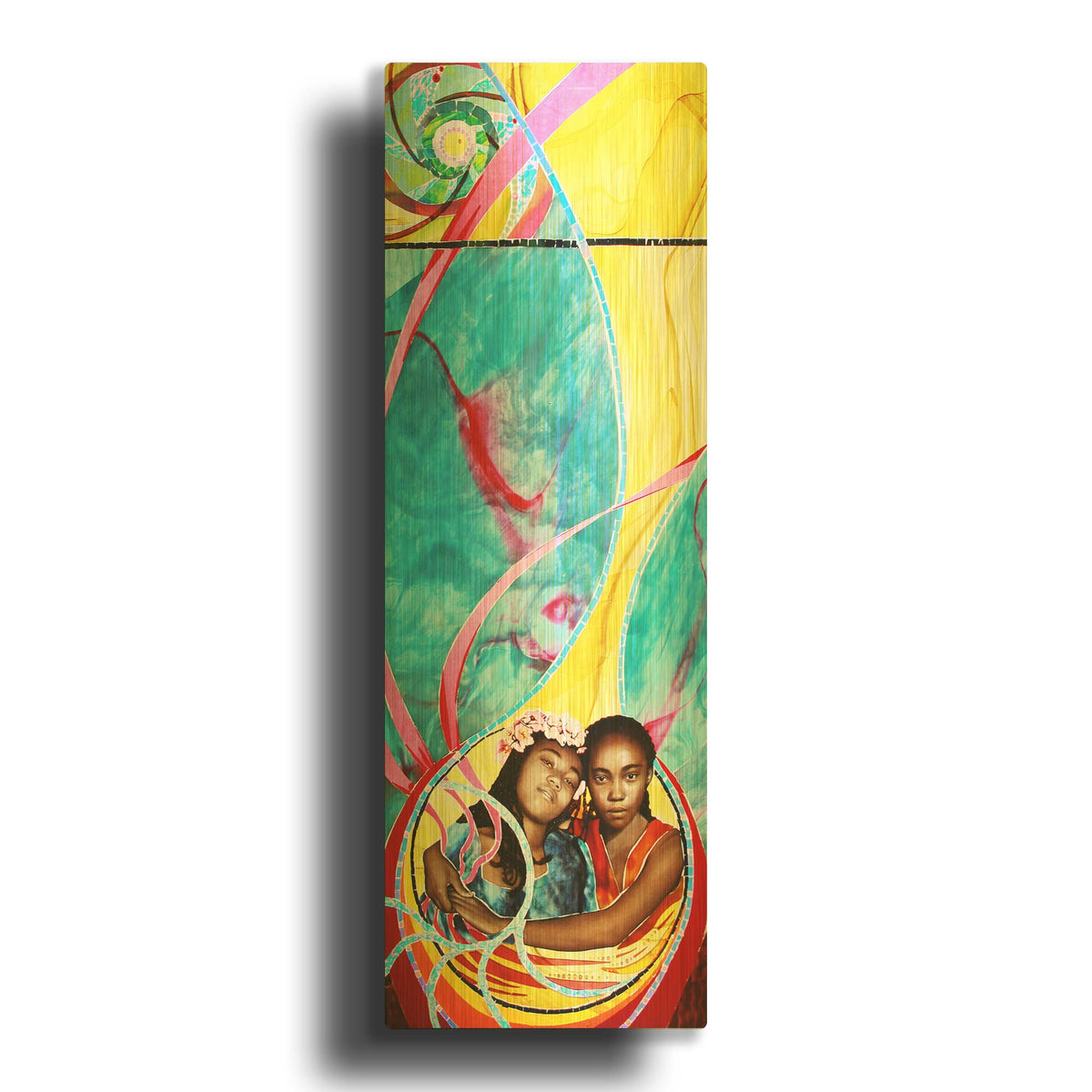 'Love And Faith' By Rita Shimelfarb Gold Metal Wall Art