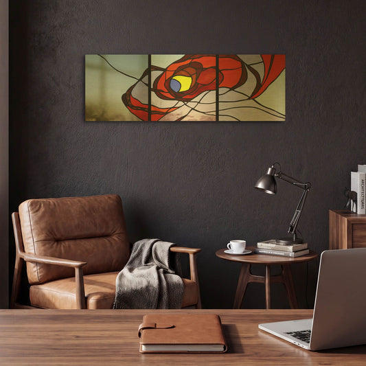 'Entanglement I' By Rita Shimelfarb Gold Metal Wall Art