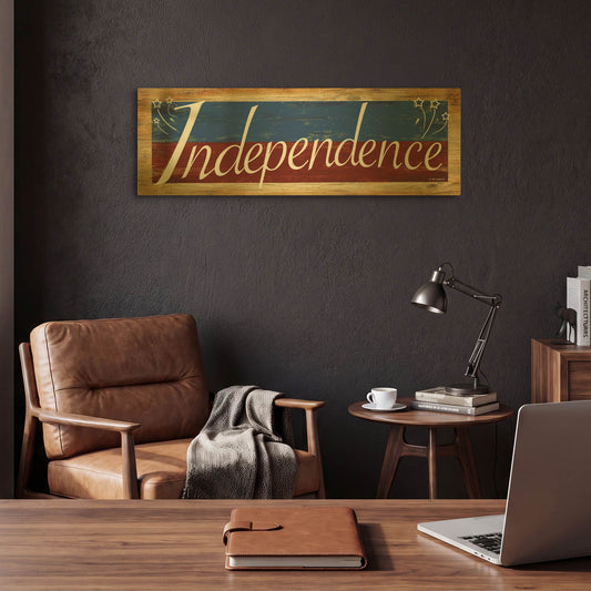 'Independence' By Ed Wargo Gold Metal Wall Art