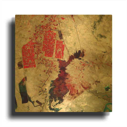 'Earth As Art Sloppy Paint Job' By NASA Earth As Art Gold Metal Wall Art