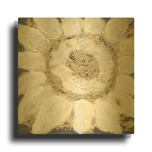'Golden Sunflower' By Roey Ebert Gold Metal Wall Art
