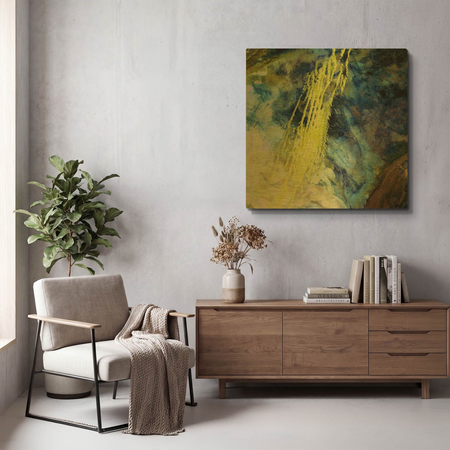 'Earth As Art Saharan Abstract' By NASA Earth As Art Gold Metal Wall Art