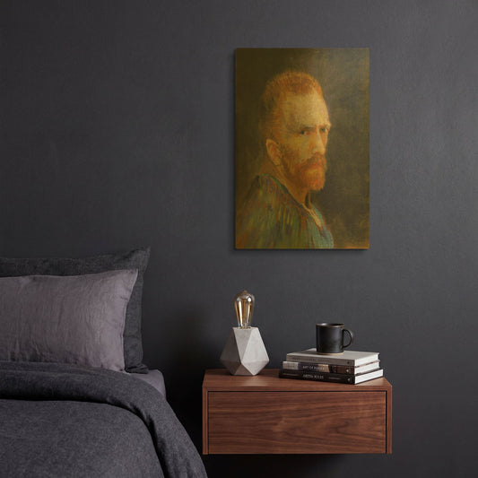 'Selbstbildnis X' By Vincent Van Gogh Gold Metal Wall Art